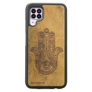 Drewniane Etui Huawei P40 Lite HAMSA IMBUIA