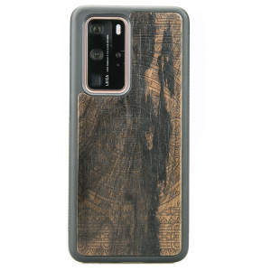 Drewniane Etui Huawei P40 Pro KALENDARZ AZTECKI ZIRICOTE