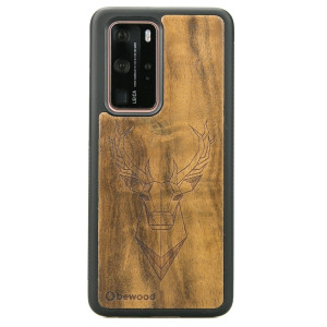 Drewniane Etui Huawei P40 Pro JELEŃ IMBUIA