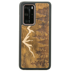 Drewniane Etui Huawei P40 Pro GÓRY IMBUIA