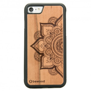 Drewniane Etui na iPhone SE 2020 MANDALA JABŁOŃ