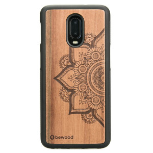 Drewniane Etui One Plus 6T / 7 MANDALA JABŁOŃ