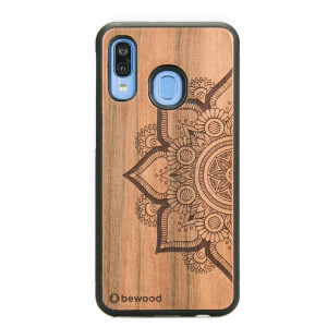 Drewniane Etui na Samsung Galaxy A40 MANDALA JABŁOŃ