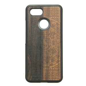 Drewniane Etui Google Pixel 3 KALENDARZ AZTECKI ZIRICOTE