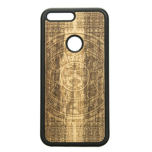 Drewniane Etui Google Pixel XL KALENDARZ AZTECKI LIMBA