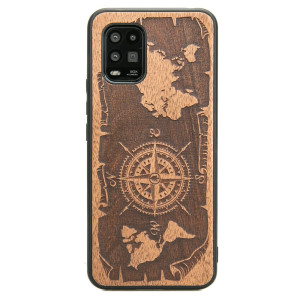 Drewniane Etui Xiaomi Mi 10 Lite RóżA WIATRÓW MERBAU