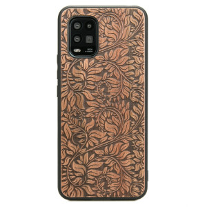 Drewniane Etui Xiaomi Mi 10 Lite LIŚCIE JABŁOŃ