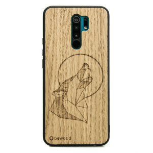Drewniane Etui Xiaomi Redmi 9 WILK DĄB