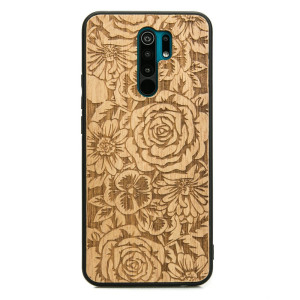 Drewniane Etui Xiaomi Redmi 9 RóżE ANIEGRE