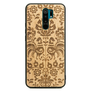 Drewniane Etui Xiaomi Redmi 9 POLSKI FOLK ANIEGRE