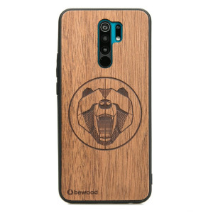 Drewniane Etui Xiaomi Redmi 9 NIEDŹWIEDŹ MERBAU