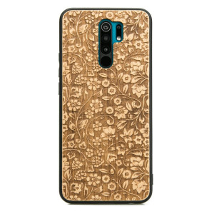 Drewniane Etui Xiaomi Redmi 9 KWIATY POLNE ANIEGRE