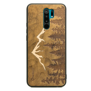 Drewniane Etui Xiaomi Redmi 9 GÓRY IMBUIA