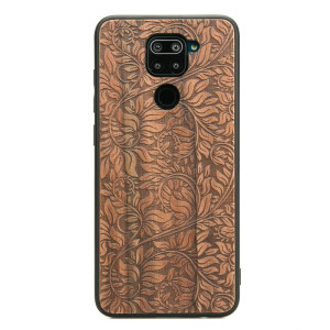 Drewniane Etui Xiaomi Redmi Note 9 LIŚCIE JABŁOŃ