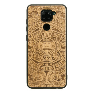 Drewniane Etui Xiaomi Redmi Note 9 KALENDARZ AZTECKI ANIEGRE