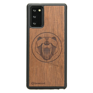 Drewniane Etui na Samsung Galaxy Note 20 NIEDŹWIEDŹ MERBAU