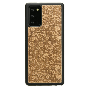 Drewniane Etui na Samsung Galaxy Note 20 KWIATY POLNE ANIEGRE