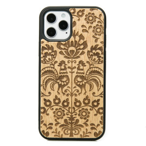 Drewniane Etui na iPhone 12 / 12 Pro POLSKI FOLK ANIEGRE