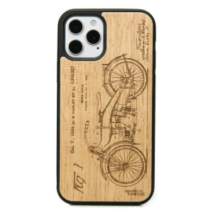 Drewniane Etui na iPhone 12 / 12 Pro HARLEY PATENT ANIEGRE