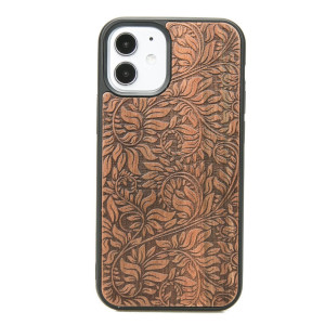 Drewniane Etui na iPhone 12 Mini LIŚCIE JABŁOŃ