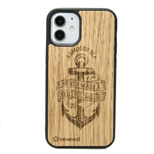 Drewniane Etui na iPhone 12 Mini KOTWICA DĄB