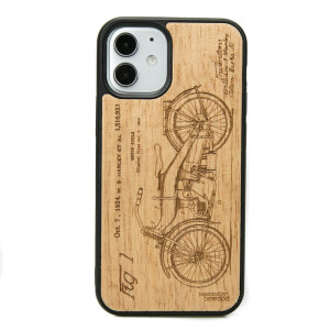 Drewniane Etui na iPhone 12 Mini HARLEY PATENT ANIEGRE