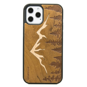 Drewniane Etui na iPhone 12 Pro Max GÓRY IMBUIA
