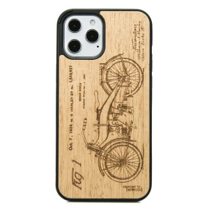 Drewniane Etui na iPhone 12 Pro Max HARLEY PATENT ANIEGRE