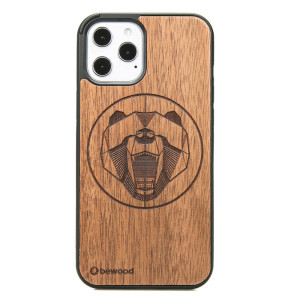 Drewniane Etui na iPhone 12 Pro Max NIEDŹWIEDŹ MERBAU