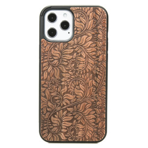 Drewniane Etui na iPhone 12 Pro Max LIŚCIE JABŁOŃ