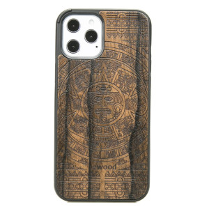 Drewniane Etui na iPhone 12 Pro Max KALENDARZ AZTECKI ZIRICOTE