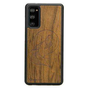 Drewniane Etui na Samsung Galaxy S20 FE WILK IMBUIA