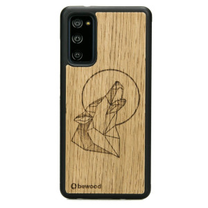 Drewniane Etui na Samsung Galaxy S20 FE WILK DĄB