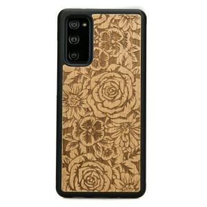 Drewniane Etui na Samsung Galaxy S20 FE RóżE ANIEGRE
