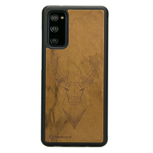 Drewniane Etui na Samsung Galaxy S20 FE JELEŃ IMBUIA
