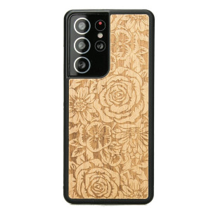 Drewniane Etui na Samsung Galaxy S21 Ultra RóżE ANIEGRE