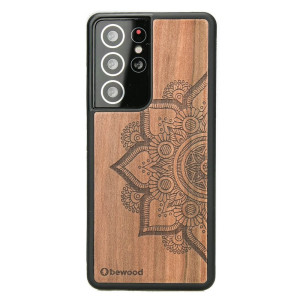 Drewniane Etui na Samsung Galaxy S21 Ultra MANDALA JABŁOŃ