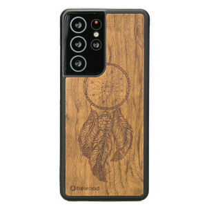 Drewniane Etui na Samsung Galaxy S21 Ultra ŁAPACZ SNÓW IMBUIA