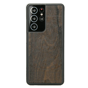 Drewniane Etui na Samsung Galaxy S21 Ultra KALENDARZ AZTECKI ZIRICOTE