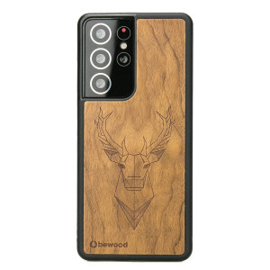 Drewniane Etui na Samsung Galaxy S21 Ultra JELEŃ IMBUIA