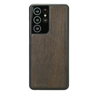 Drewniane Etui na Samsung Galaxy S21 Ultra DĄB WĘDZONY