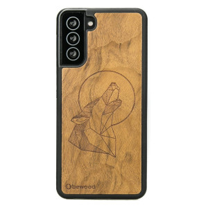 Drewniane Etui na Samsung Galaxy S21 WILK IMBUIA