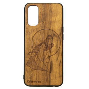 Drewniane Etui OPPO Reno 4 WILK IMBUIA