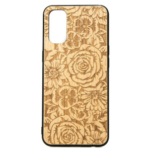 Drewniane Etui OPPO Reno 4 RóżE ANIEGRE