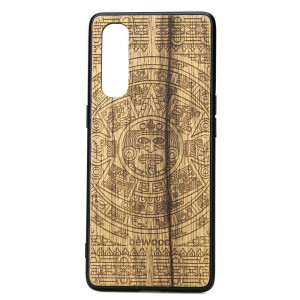 Drewniane Etui OPPO Reno 3 Pro KALENDARZ AZTECKI LIMBA
