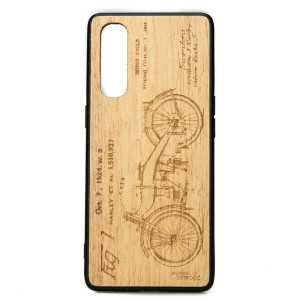 Drewniane Etui OPPO Reno 3 Pro HARLEY PATENT ANIEGRE
