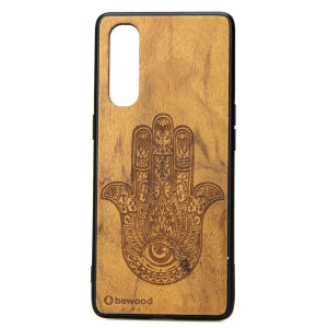 Drewniane Etui OPPO Reno 3 Pro HAMSA IMBUIA
