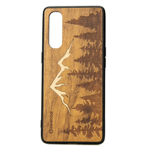 Drewniane Etui OPPO Reno 3 Pro GÓRY IMBUIA