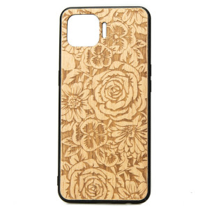 Drewniane Etui OPPO Reno 4 Lite RóżE ANIEGRE