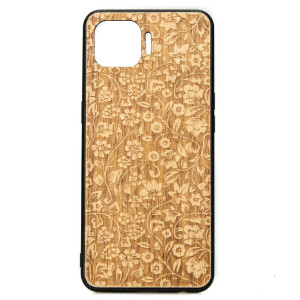Drewniane Etui OPPO Reno 4 Lite KWIATY POLNE ANIEGRE